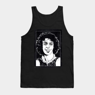 FRANK-N-FURTER - The Rocky Horror Picture Show (Black and White) Tank Top